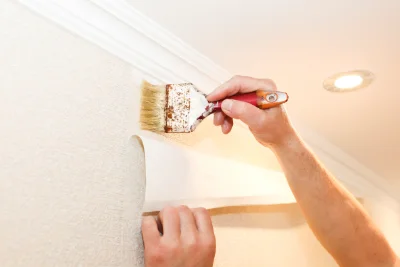 Pose de papier peint à Artres — revêtements muraux et toiles de verre